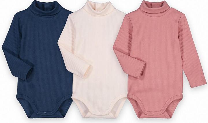 Produktbild La Redoute Collections 3er-Pack Langarm-Bodys mit Rollkragen (92)