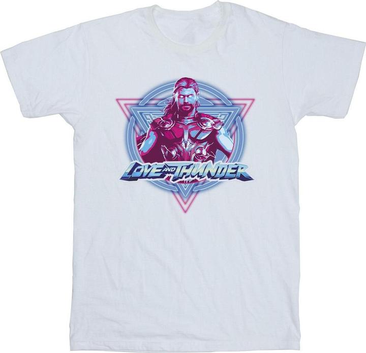 Thor Love And Thunder Neon Badge TShirt (M)
