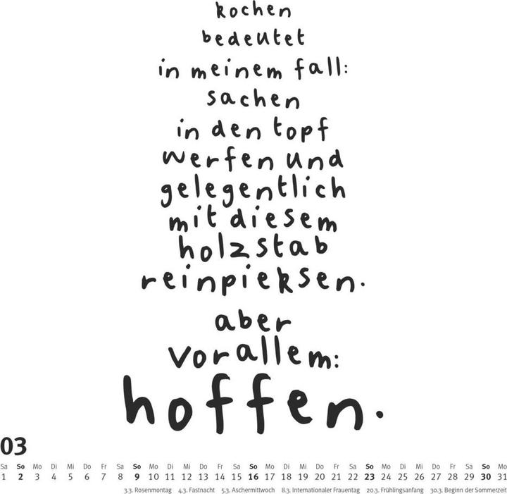 Nährwerte und Zutaten Sprüche im Quadrat 2025 – Typo-Kalender von FUNI SMART ART – Funny Quotes – Quadrat-Format 23 x 23 (23 x 23 cm, Harter Einband, Deutsch)