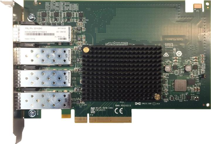 Lenovo DCG ThinkSystem Network Controller Emulex OCe14104B-NX PCIe 4-Port SFP+ Ethernet Adapter (Mini PCI Express)