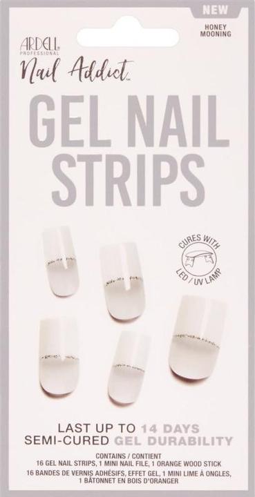 Actual product image Ardell Nail Addict - Gel Strips Honey Mooning (Artificial nails, Nude, Rose)