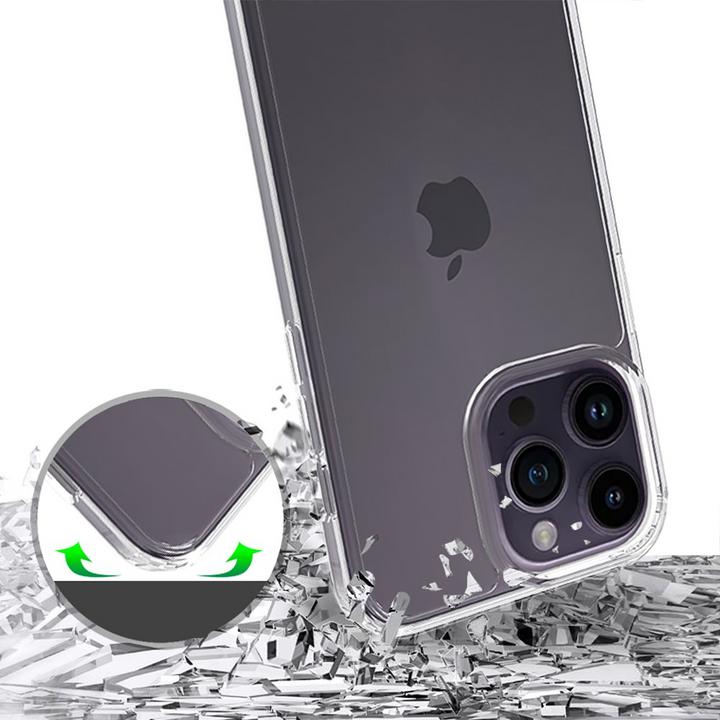 Produktbild Deltalabs Hybrid Hülle TPU Bumper mit Acryl Rückseite (Apple iPhone 16 Pro)