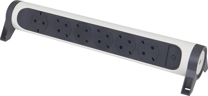 Actual product image Legrand Rotatable socket strip 6x socket, without cable white-black 694547 (6 x, CEE 32/3)