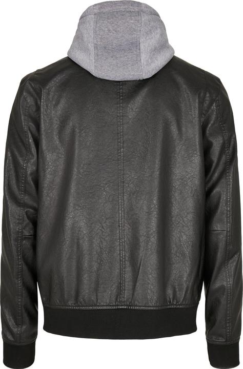 Immagine prodotto Urban Classics Giacca in pelle sintetica con cappuccio in pile (M)