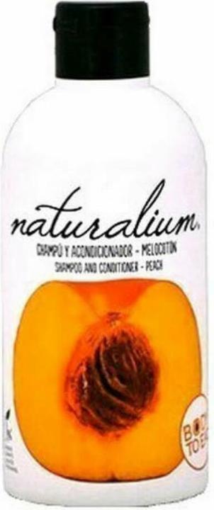 Actual product image Naturalium Shampoo & Cond Peach (400 ml, Liquid shampoo)