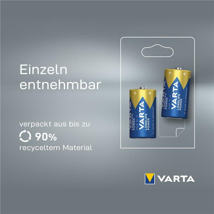 Actual product image Varta Longlife Power (1 pcs., C, 7800 mAh)