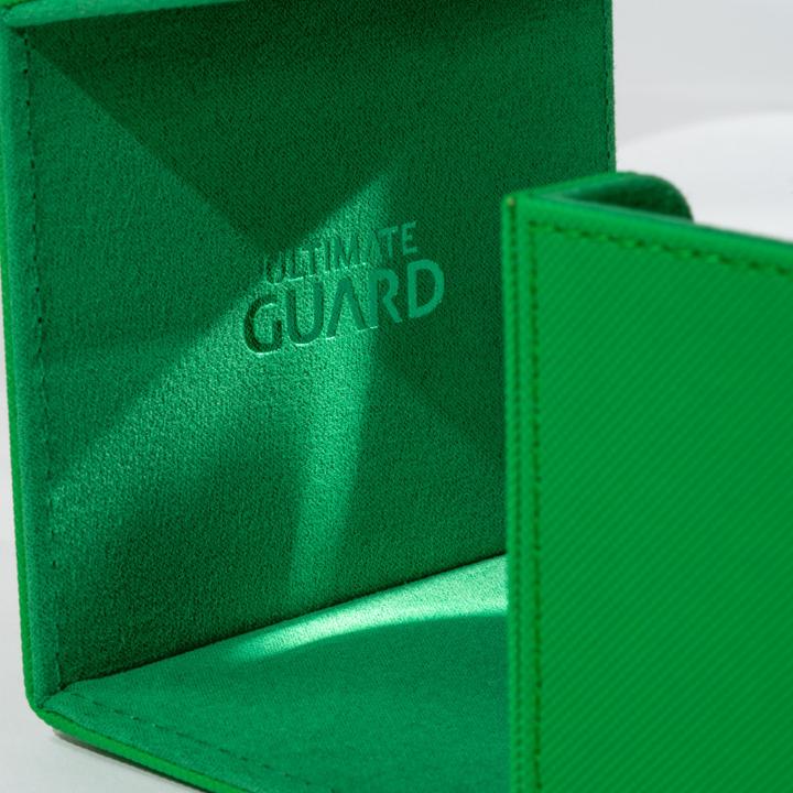Produktbild Ultimate Guard Kartenbox XenoSkin Sidewinder Monocolor 80+ Grün