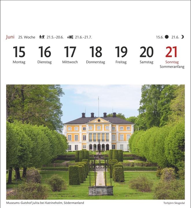 Produktbild Harenberg Schweden Sehnsuchtskalender 2026 - Wochenkalender mit 53 Postkarten (Deutsch)