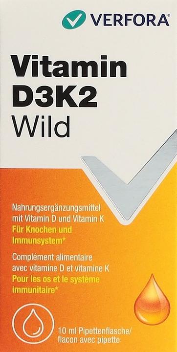 Actual product image Verfora Vitamin D3K2 Wild (10 Piece, Droplet)