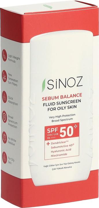 Immagine prodotto Sinoz Liquid Sunscreen for Oily Skin (Crema solare, SPF 50+, 50 ml)