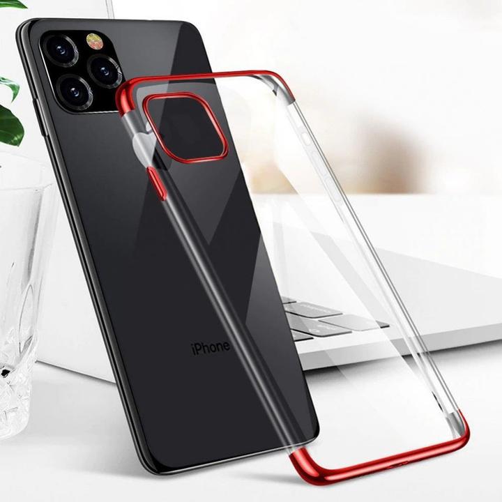 Productafbeelding Hurtel Heldere kleur behuizing Gel TPU galvaniseren frame Cover voor Samsung Galaxy A22 4G blauw (Samsung Galaxy A22)