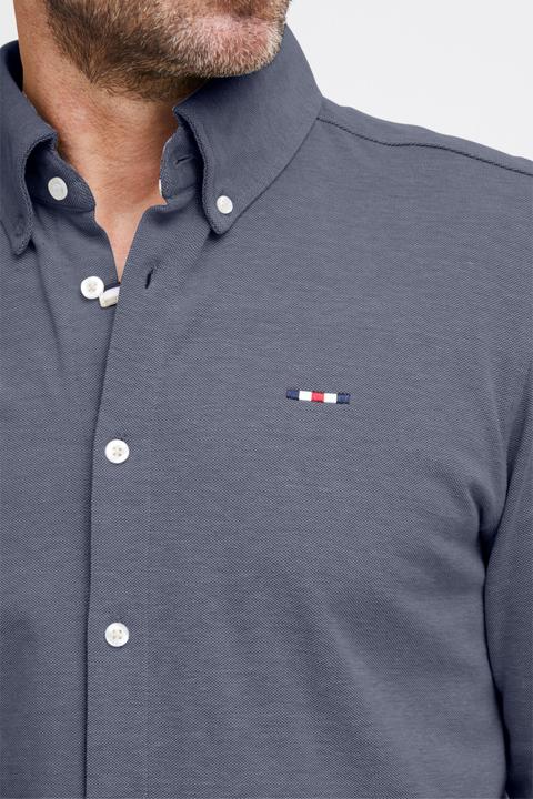 Produktbild FQ1924 FQSteven piqué knitted LS shirt 21900613 (XL)