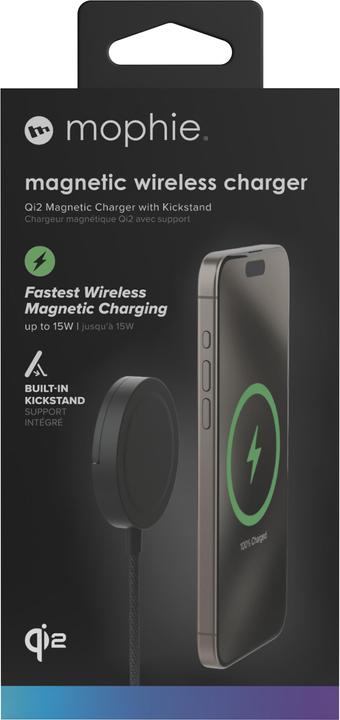 Image du produit mophie Chargeur sans fil Stand Noir (15 W)