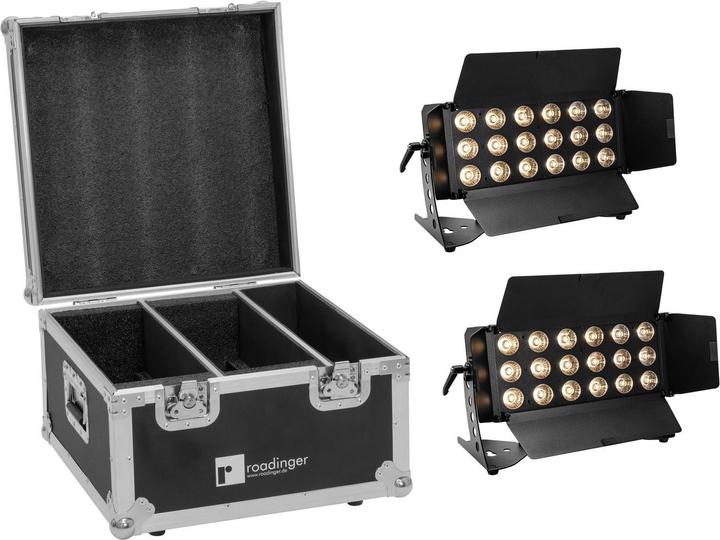Immagine prodotto Eurolite Set 2x LED CLS-18 QCL RGB/WW 18x7W + Flightcase