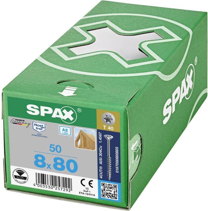 Image du produit Spax Vis pour assemblage bois (50 Vis par pièce)