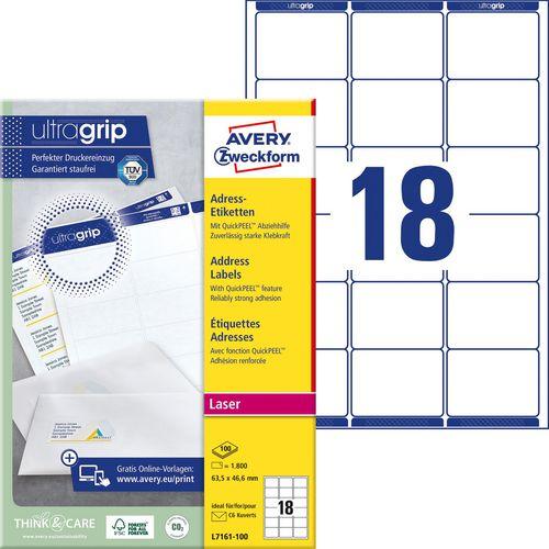 Actual product image Avery Address labels
