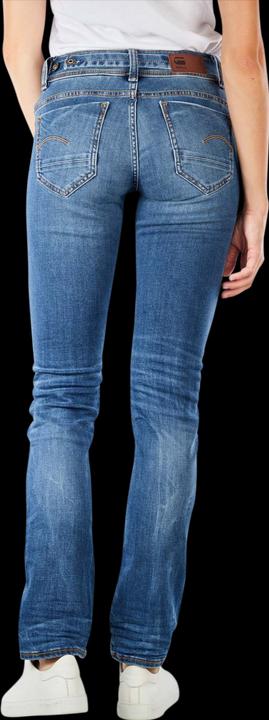 Produktbild G-Star Midge Zip Mid Straight Jeans medium indigo aged (W24/L32)