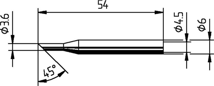 Actual product image Kurtz Ersa TIP / SINGLE 162LD (Soldering tip)