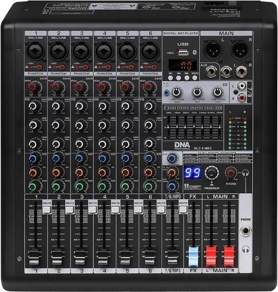 Actual product image No Name DNA HLC 6 MK2 Analogue sound mixer 6 channels U