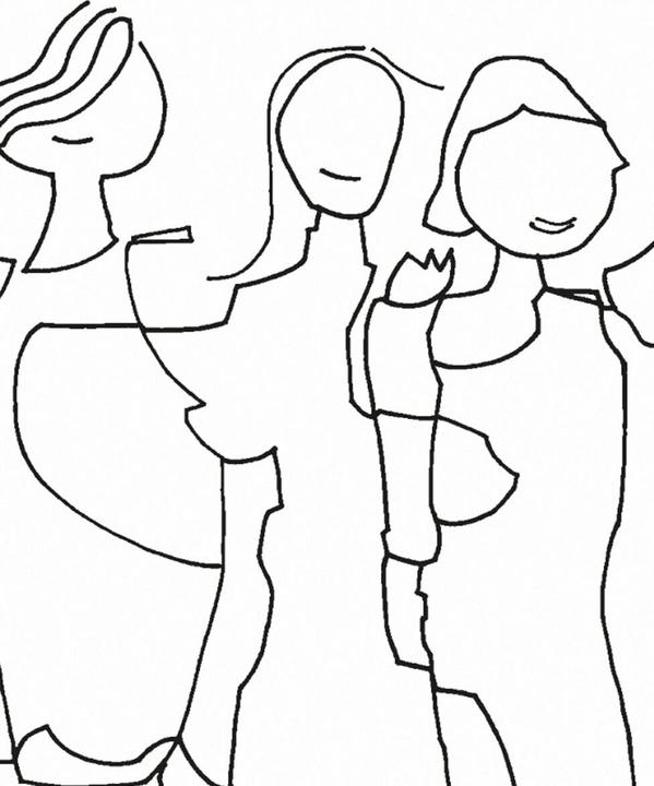Actual product image Nuuna Notebook Graphic S Friends by Myriam B 15 x 10.8 cm, Dot (15 x 10.8 cm, Dotted, Soft cover)