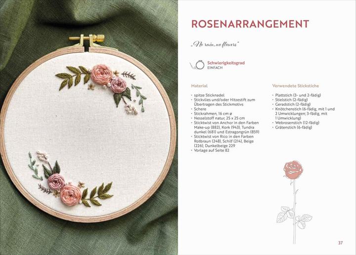 Produktbild Florale Stickerei