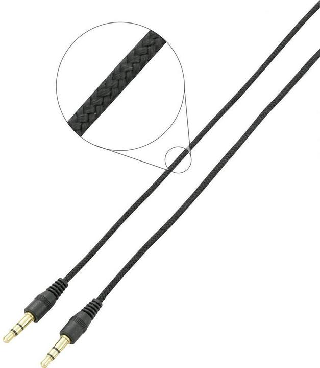 SpeaKa Professional Speaka 3.5 mm Klinken-Kabel Kordel 2 m (2 m, 2.5mm)