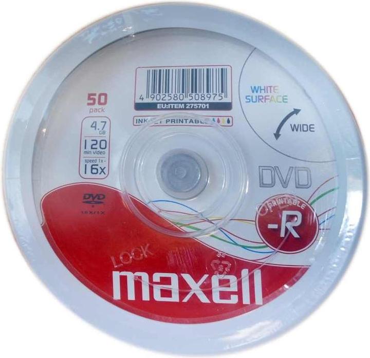 Actual product image Maxell DVD-R 4.7 GB 50 piece(s) (50 x)
