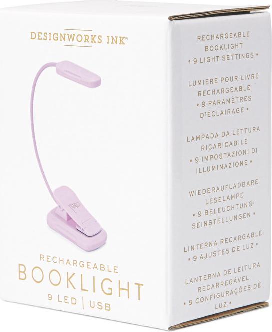 Produktbild Kikkerland Leselicht Lila, Stromversorgung: Akkubetrieb, Lichtstärke (6.80 cm, 60 lm)