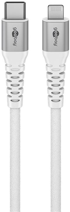 Produktbild Goobay Lightning USB-C Supersoftes Textilkabel mit Metallsteckern, 0,5 m (0.50 m, USB 2.0, 60 W)