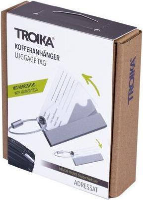 Actual product image Troika ADRESSAT Etiquette de valise, argenté (Locks & Trailers)