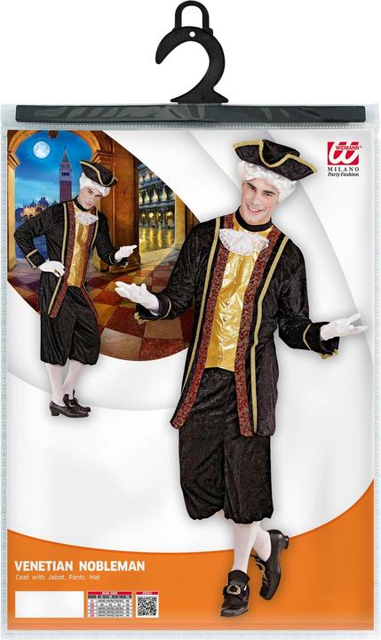 Image du produit Widmann Costume vénitien/baroque : avec chapeau queue de pie, pantalon (M)