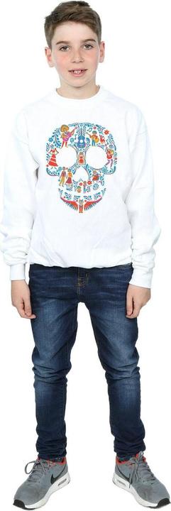 Actual product image Disney Boys Coco Skull Pattern Sweatshirt (140, 146)