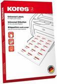 Produktbild Kores Universal-Etiketten, 105,0 x 42,3 mm, weiss, GP ohne Rand
