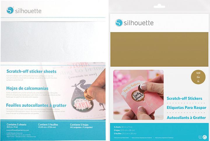 Image du produit Silhouette Autocollant en papier à gratter