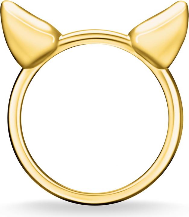 Immagine prodotto Thomas Sabo Anello orecchie di gatto - oro (56, 925 Argento)
