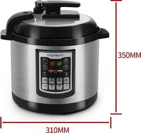 Produktbild Aigostar Elektrischer Schnellkochtopf, 6L
