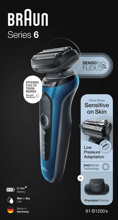 Actual product image Braun Series 6 electric shaver with precision trimmer