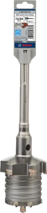 Immagine prodotto Bosch Professional Zubehör PRO SDS max-5 Tagliacarte monoblocco, 72 x 87 x 283, 88 x 87 x 283 mm (72 mm)