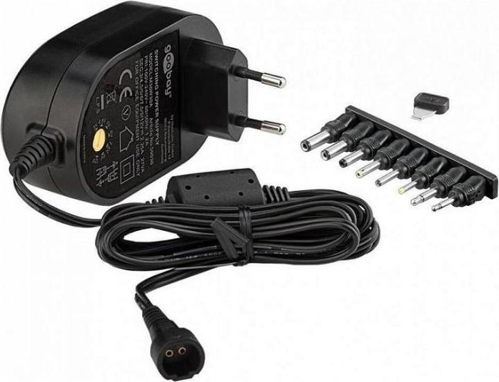 Immagine prodotto Varia Alimentatore universale, 3-12 V, max. 27 W e 2,25 A, 8x adattatori DC (NB-9051)
