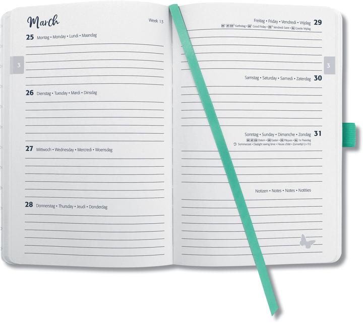Image du produit Jolie Agenda Flair 2026 J6126 1W/2S mint green ML A6 (Allemand)
