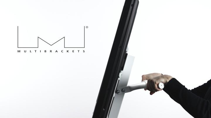 Produktbild Multibrackets M Tilt & Roll Floorstand White (Gerätespezifisch, 55", 40 kg)