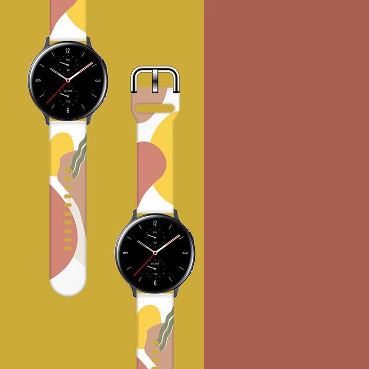 Produktbild Hurtel Strap Moro Ersatzarmband für Samsung Galaxy Watch 42mm Armband Armband Camo Schwarz (7) (42 mm, Silikon)