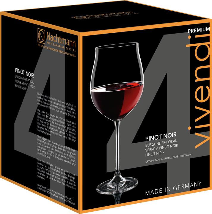 Immagine prodotto Nachtmann Vivendi (89.70 cl, 4 Occhiali, Bicchieri da vino rosso)