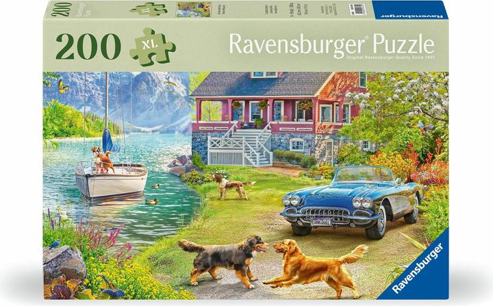 Actual product image Ravensburger Puzzle 12001370 - Summer house by the lake - Puzzle for older people and seniors, with 200 (200 pieces)