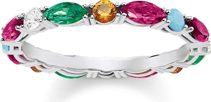 Immagine prodotto Thomas Sabo Anello pietre colorate (54, 925 Argento)