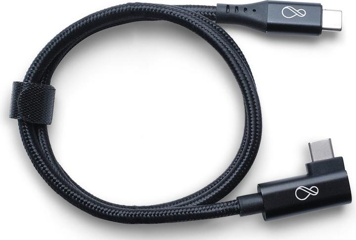 Produktbild Bachmann Ochno USB-C Kabel gewinkelt 0,7m schwarz (0.70 m, USB 3.2 Gen 2, 100 W)
