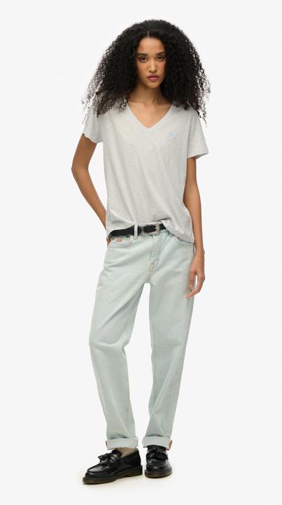Immagine prodotto Superdry Strukturiertes T-Shirt mit V-Ausschnitt und Stickerei (6)
