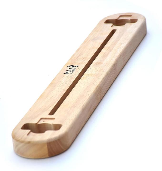 Image du produit Max Climbing One Armer + 2 Handles Poignée d'entraînement (Bois, Bleu)