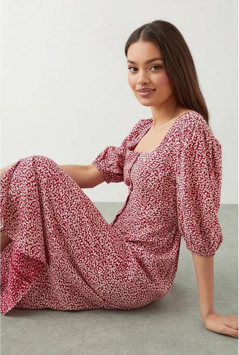 Produktbild Dorothy Perkins Midikleid Knopfdetail (34)