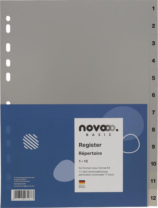 Actual product image Novooo Index PP grey A4
